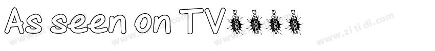 As seen on TV字体转换
